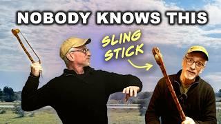 Make a Sling Stick Stone-thrower with Dug North from the ALONE TV Show