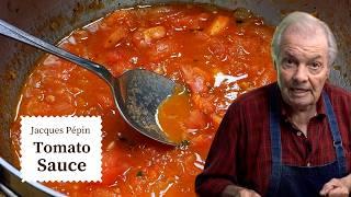 How to Make the Freshest Tomato Sauce | Jacques Pépin Cooking at Home  | KQED