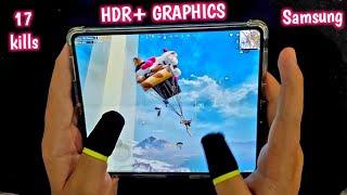 60FPS HDR GRAPHICS WITH SHADOW | LIVIK MAP HANDCAM GAMEPLAY | SAMSUNG Z 4 FOLD | PUBG MOBILE