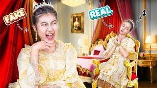 Fake Princess Vs Real Princess In Royal Family | Rick Vs Poor Princess