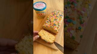 VIRAL Ice Cream Bread Recipe #recipehack #foodie #icecream