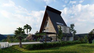 Sketchup House Design 12 + Enscape Rendering