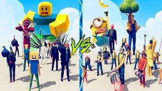 ROBLOX TEAM vs MEGA MINIONS TEAM - Totally Accurate Battle Simulator TABS