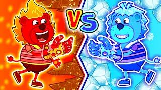 Lion Family | Hot vs Cold #10. Magic Gauntlet | Cartoon for Kids