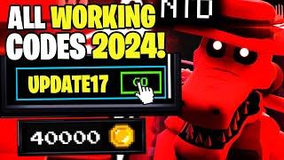 *NEW* ALL WORKING CODES FOR FIVE NIGHTS TD IN OCTOBER 2024! ROBLOX FIVE NIGHTS TD CODES