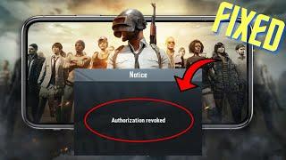 100% Fixed- Authorization Revoked PUBG Mobile Error | BGMI FB Login Problem | Android Data Recovery