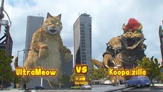 CATZILLA vs. KOOPAZILLA| GODZILLA but CAT Epic Battle. CGI animated comedy film