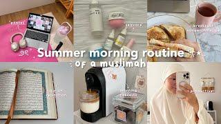 5AM SUMMER MORNING ROUTINE 2024 ️ | Productive, islamic habits, motivational