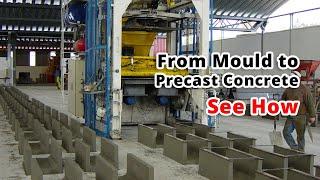 How is Precast Concrete Created from Moulds?