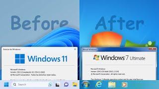 How to transform Windows 11 into Windows 7