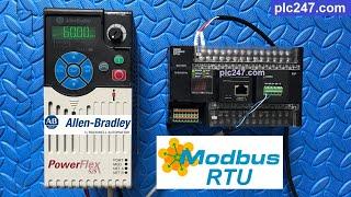 Omron CP1H "Modbus RTU" PowerFlex525 VFD