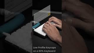 Typing ASMR with Low Profile Keycaps on a 60% Keyboard #shorts