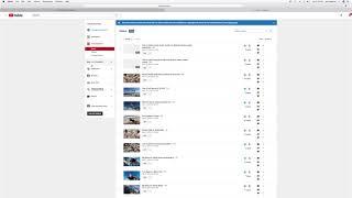 How to delete multiple videos in youtube studio beta