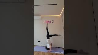 how to do a half split headstand 