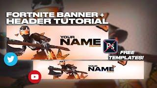 How To Make A FREE Fortnite Youtube Banner + Twitter Header Without Photoshop! (Pixlr Tutorial) Pt 2