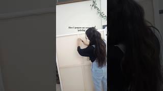 How I prepare my Canvas for painting || #canvas #art #artshorts #painting #artist #unboxing #shorts
