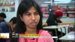 States Prep for Mandatory Civics Graduation Test (CBS News)