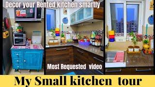 My NOT SO fancy kitchen ll Kitchen tour ll Small kitchen tour ll kitchen  organization  ideas