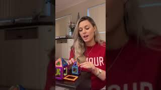 Using Magnatiles for Speech Therapy at Home