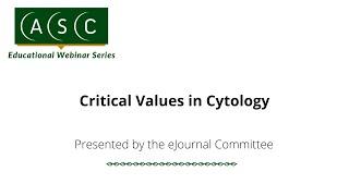 Critical Values in Cytology