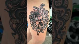 K1LL3R Medusa for Ashley!!! #tattooartist #letmeseeyoudoit #tattoo #medusa #milliondollarbaby