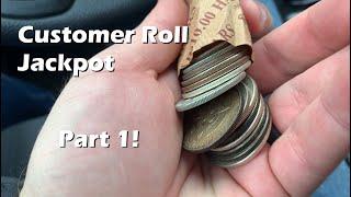 Customer Roll Jackpot! (Part 1) - Coin Roll Hunting Silver Half Dollars