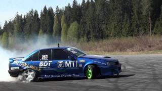 Opel Omega V8 LS1 Burnout @ Powerdrift