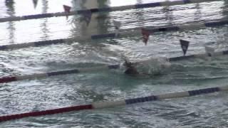 Natación Júlia Castelló 100m Espalda Campeonato de Cataluña 6-5-2012.mov