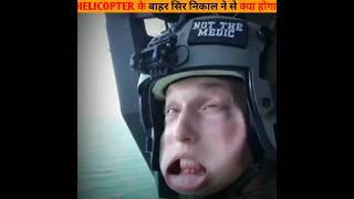 what happen if you stick your head out of the helicopter #trending #viral #viralvideo  #shorts