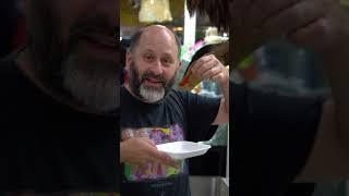 Eating scorpion in Mexico City