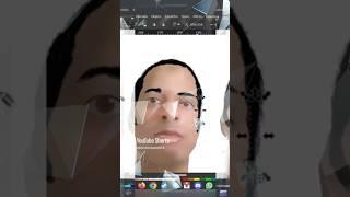 Vectoring Gradient Mesh Self Portrait #inkscape #digital