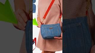 Upcycle jeans into shoulder bag! Miarti️