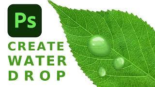 how to make water drops in photoshop | Natural water drops