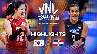 Korea  vs. Dominican Republic  - Highlights | Week 2 | Women's VNL 2025