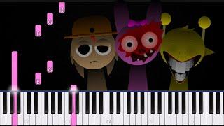 Incredibox Sprunki Horror Sounds  Piano Tutorial