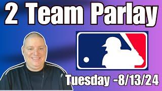 Tuesday Free 2 Team MLB Parlay - 8/13/24 l Picks & Parlays #mlbparlay