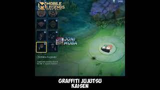 GRAFFITI JUJUTSU KAISEN x MOBILE LEGENDS #shorts #mobilelegends
