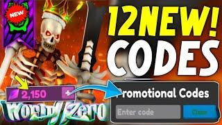 ️ October Update ️ World Zero Codes 2024 - Roblox World Zero Codes