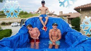 FREEZING ICE BATH CHALLENGE!!