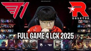 BEST GAME OF THE SERIES! - T1 vs KT GAME 4 LCK ROAD TO MSI | T1 vs KT ROLSTER G4 LCK 2025