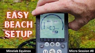 Setup Your Minelab Equinox For Beach Detecting in 5 minutes! Yes Only 5 Minutes.