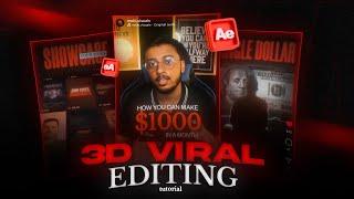 3d viral editing style Instagram Reel | Aftereffects tutorial |