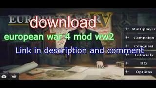 European War 4: WW2 Edition Download Link in description and comment