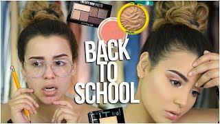 BACK TO SCHOOL Makeup Tutorial USING DRUGSTORE PRODUCTS! | Quick + Easy 2017!