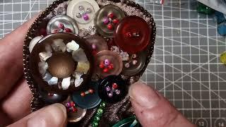 #флешмоб_бижутерияизпуговиц Делаем брошь из старых пуговок :)