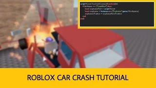 Roblox Car Crash Tutorial || Roblox Studio