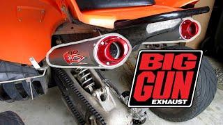 Raptor 700 Big Gun Dual Exhaust Install and Sound