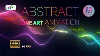 Abstract Line Animation | Screensaver | Emotion Graphics | 2023