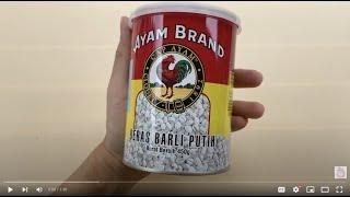 Ayam Brand Canned White Pearl Barley 450g External Close Look Assessment