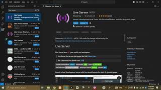 VISUAL STUDIO CODE  || how to Install Live Server with just three clicks #visualstudiocode